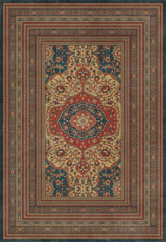 Persian Bazaar - Farahan - Farid 120x175 Vintage Vinyl Floorcloth