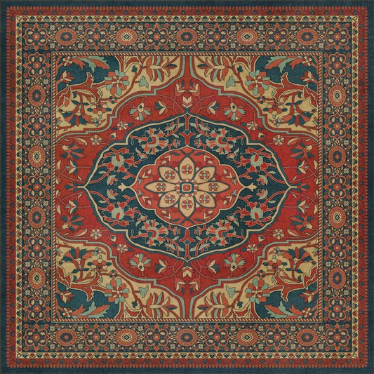 Persian Bazaar - Farahan - Farid 60x60 Vintage Vinyl Floorcloth