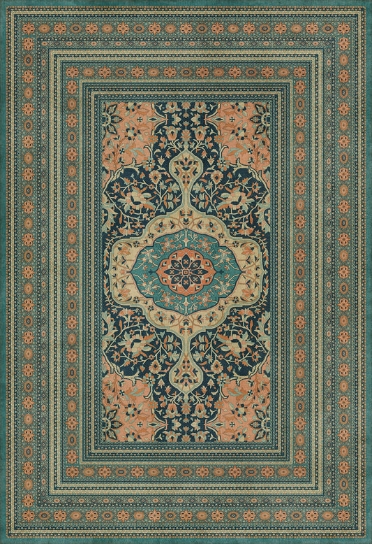 Persian Bazaar - Farahan - Ziba 120x175 Vintage Vinyl Floorcloth