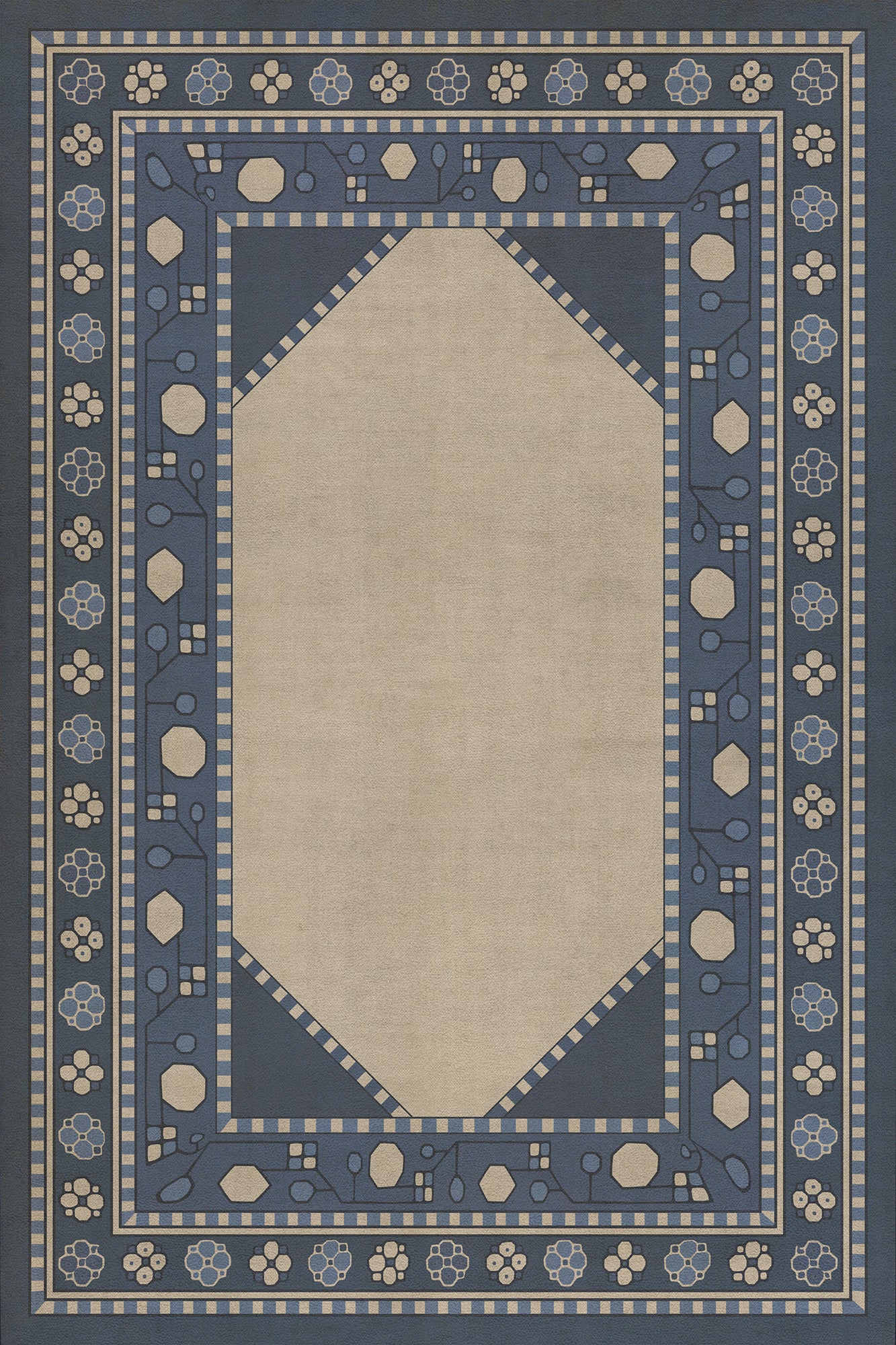 Persian Bazaar - Lombalo - Gradaren 20x30 Vintage Vinyl Floorcloth