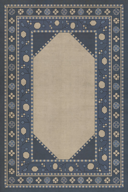 Persian Bazaar - Lombalo - Gradaren 24x36 Vintage Vinyl Floorcloth