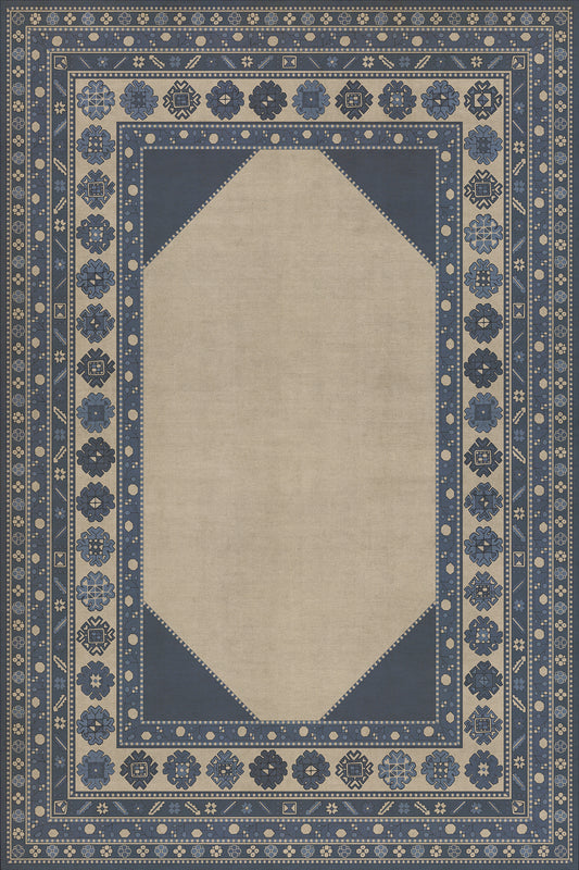 Persian Bazaar - Lombalo - Gradaren 72x108 Vintage Vinyl Floorcloth
