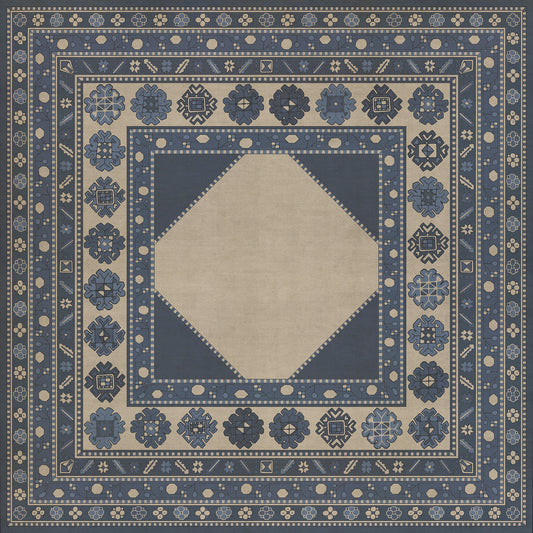 Persian Bazaar - Lombalo - Gradaren 60x60 Vintage Vinyl Floorcloth