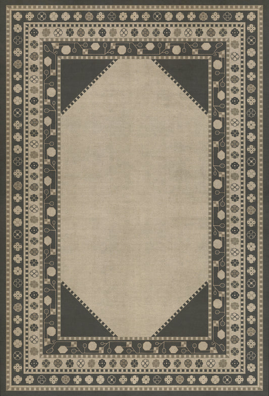 Persian Bazaar - Lombalo - Kami 38x56 Vintage Vinyl Floorcloth