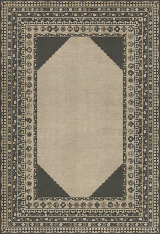 Persian Bazaar - Lombalo - Kami 120x175 Vintage Vinyl Floorcloth