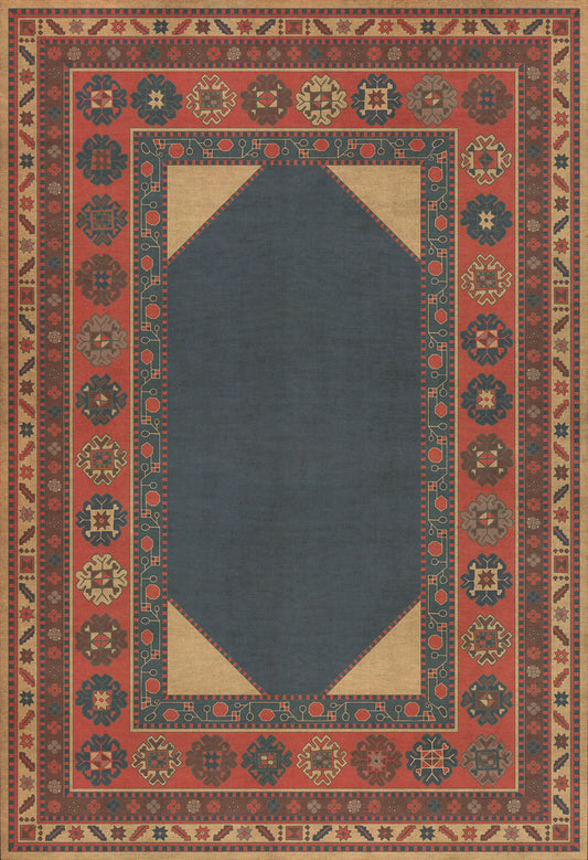 Persian Bazaar - Lombalo - Kohar 52x76 Vintage Vinyl Floorcloth