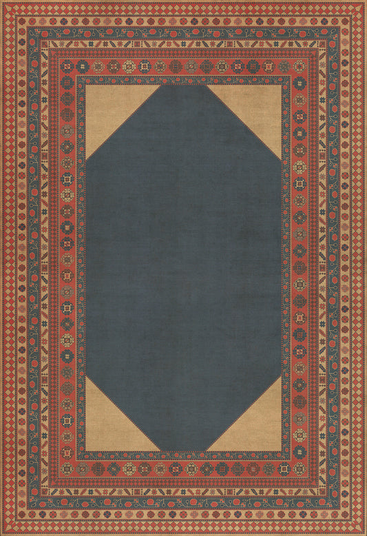 Persian Bazaar - Lombalo - Kohar 120x175 Vintage Vinyl Floorcloth