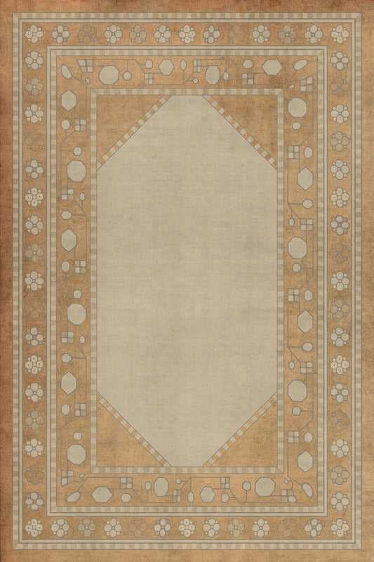 Persian Bazaar - Lombalo - Oski 24x36 Vintage Vinyl Floorcloth