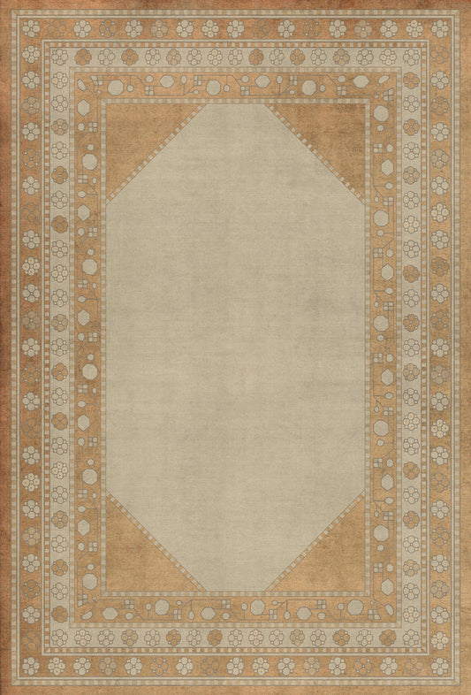 Persian Bazaar - Lombalo - Oski 38x56 Vintage Vinyl Floorcloth