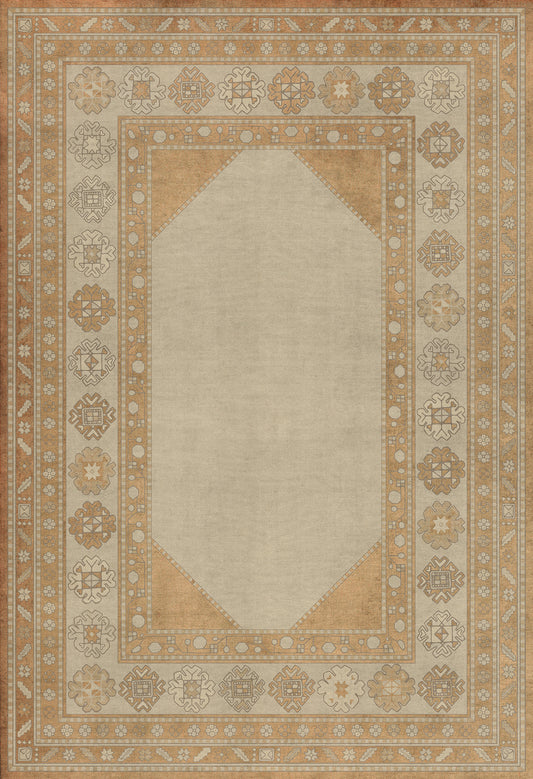 Persian Bazaar - Lombalo - Oski 52x76 Vintage Vinyl Floorcloth