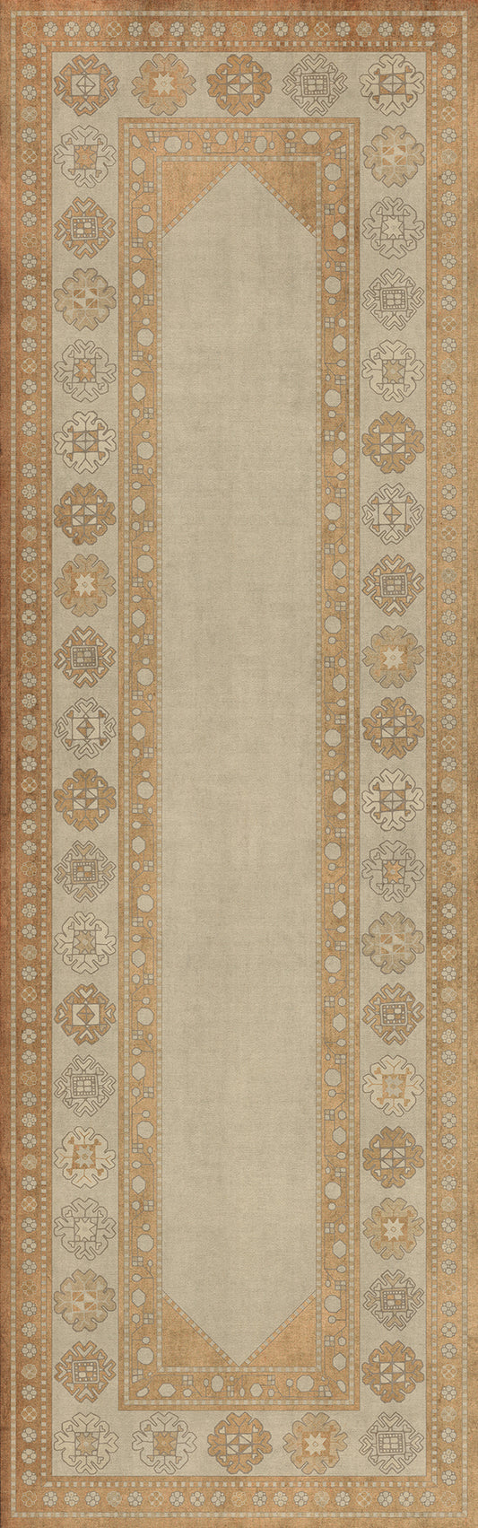 Persian Bazaar - Lombalo - Oski 36x115 Vintage Vinyl Floorcloth