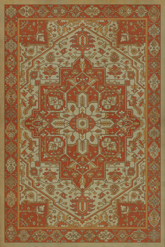 Persian Bazaar - Camelot - Sir Percival 24x36 Vintage Vinyl Floorcloth