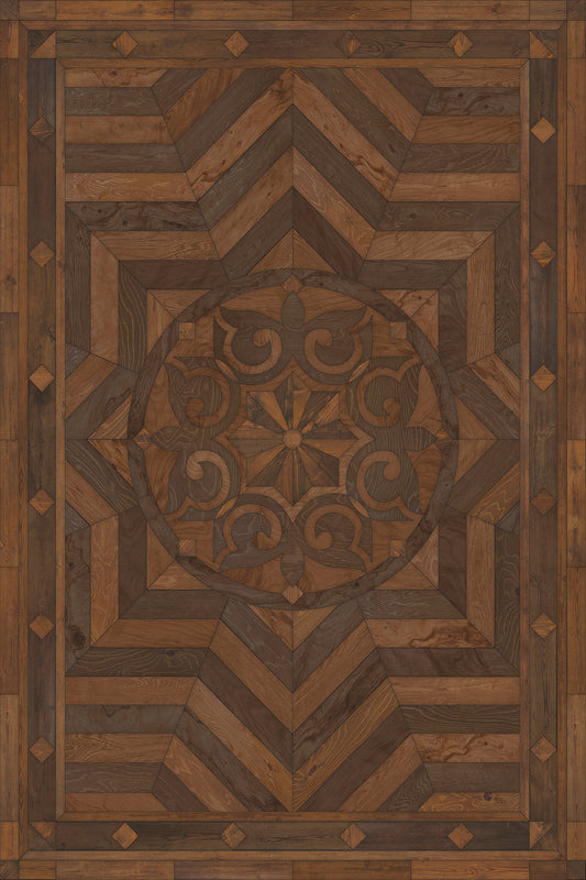 Artisanry - Caledonian - In all the Details 24x36 Vintage Vinyl Floorcloth