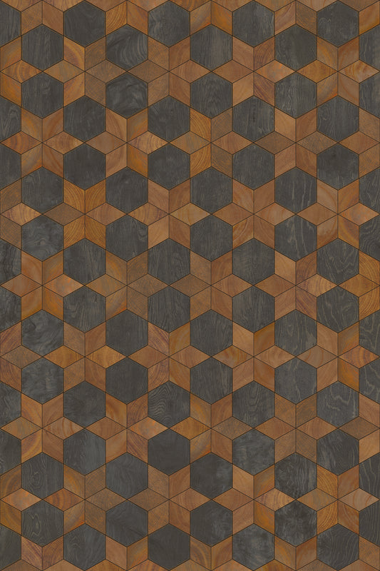 Artisanry - Illuminated - Dark Star 24x36 Vintage Vinyl Floorcloth