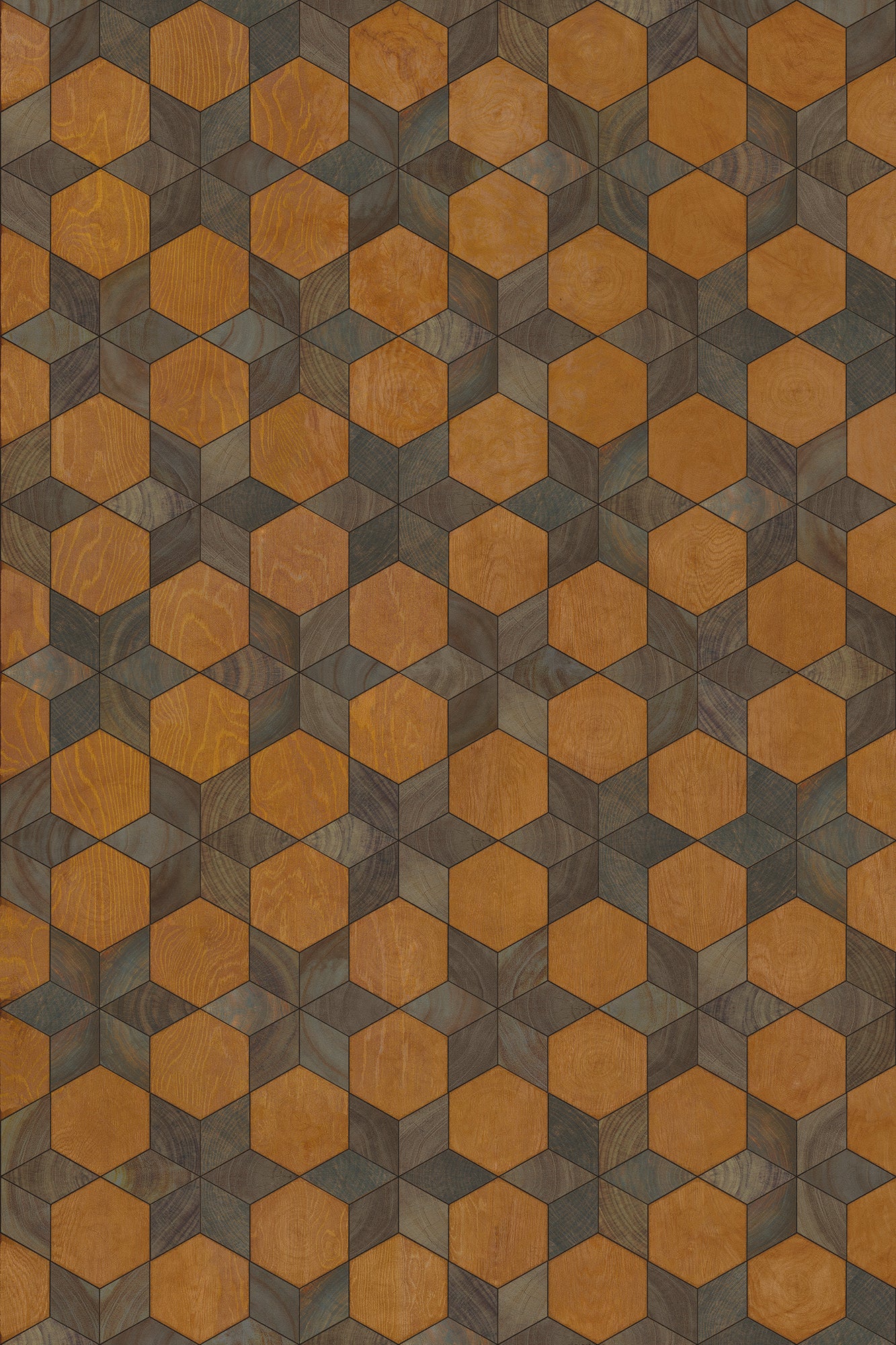 Artisanry - Illuminated - Star Chamber 24x36 Vintage Vinyl Floorcloth