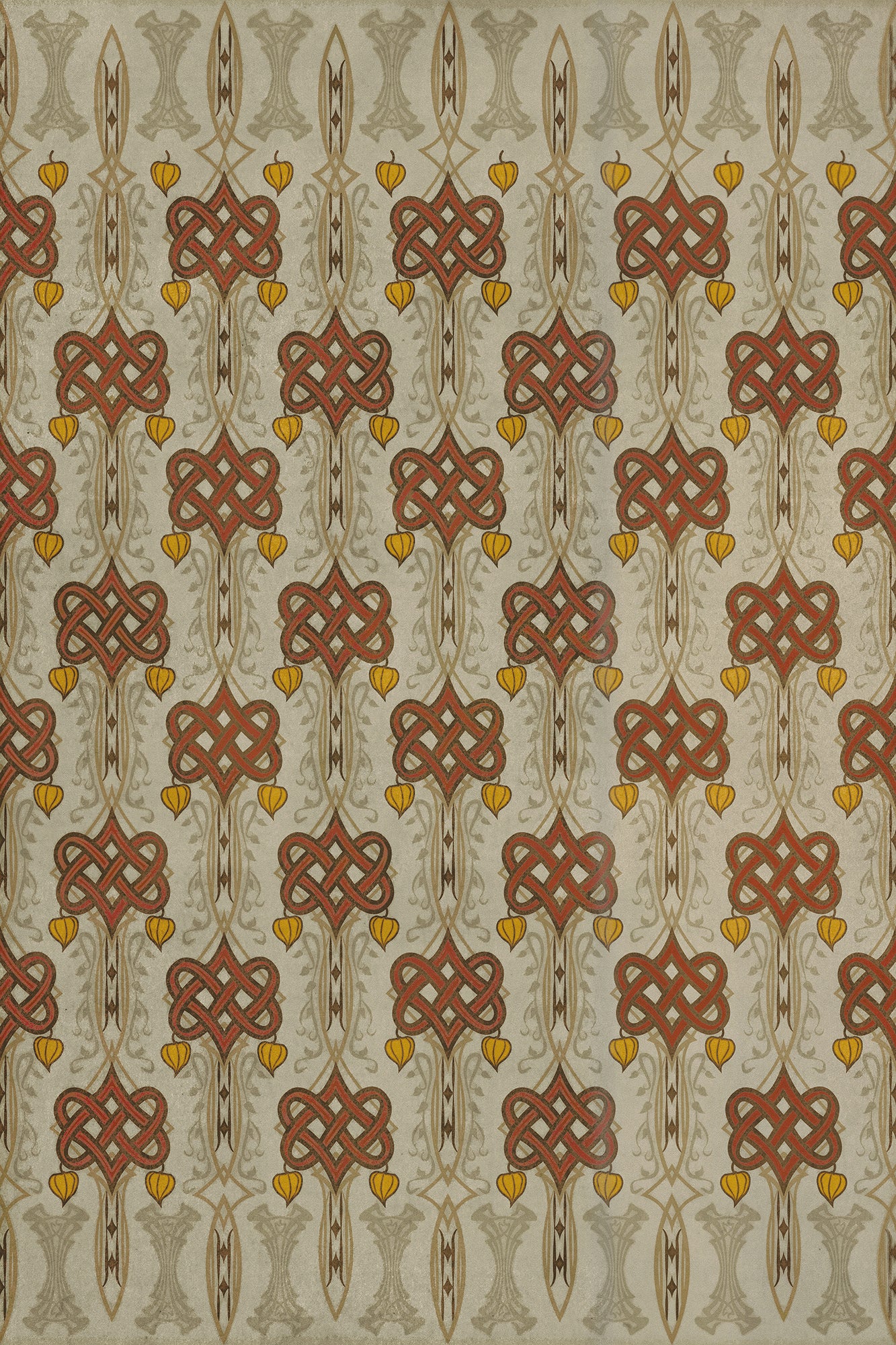 Artisanry - Lord Byron - Days Are Done 24x36 Vintage Vinyl Floorcloth