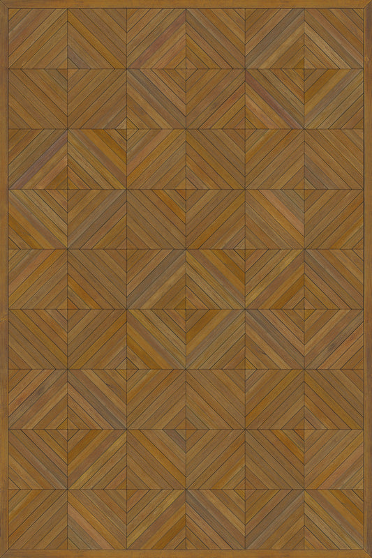 Artisanry - School of Thought - A Matter of Fact 24x36 Vintage Vinyl Floorcloth