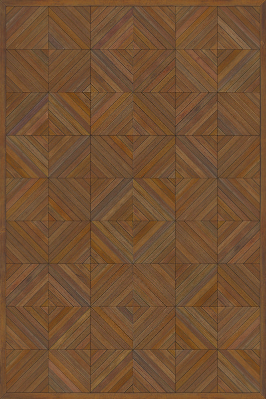 Artisanry - School of Thought - A Quick Study 24x36 Vintage Vinyl Floorcloth
