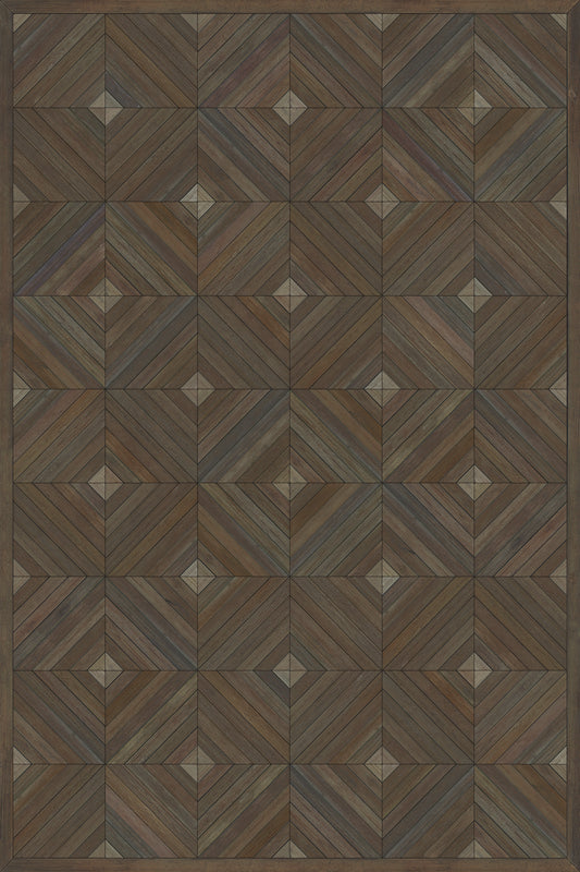 Artisanry - School of Thought - Close your eyes and think 24x36 Vinyl Floorcloth