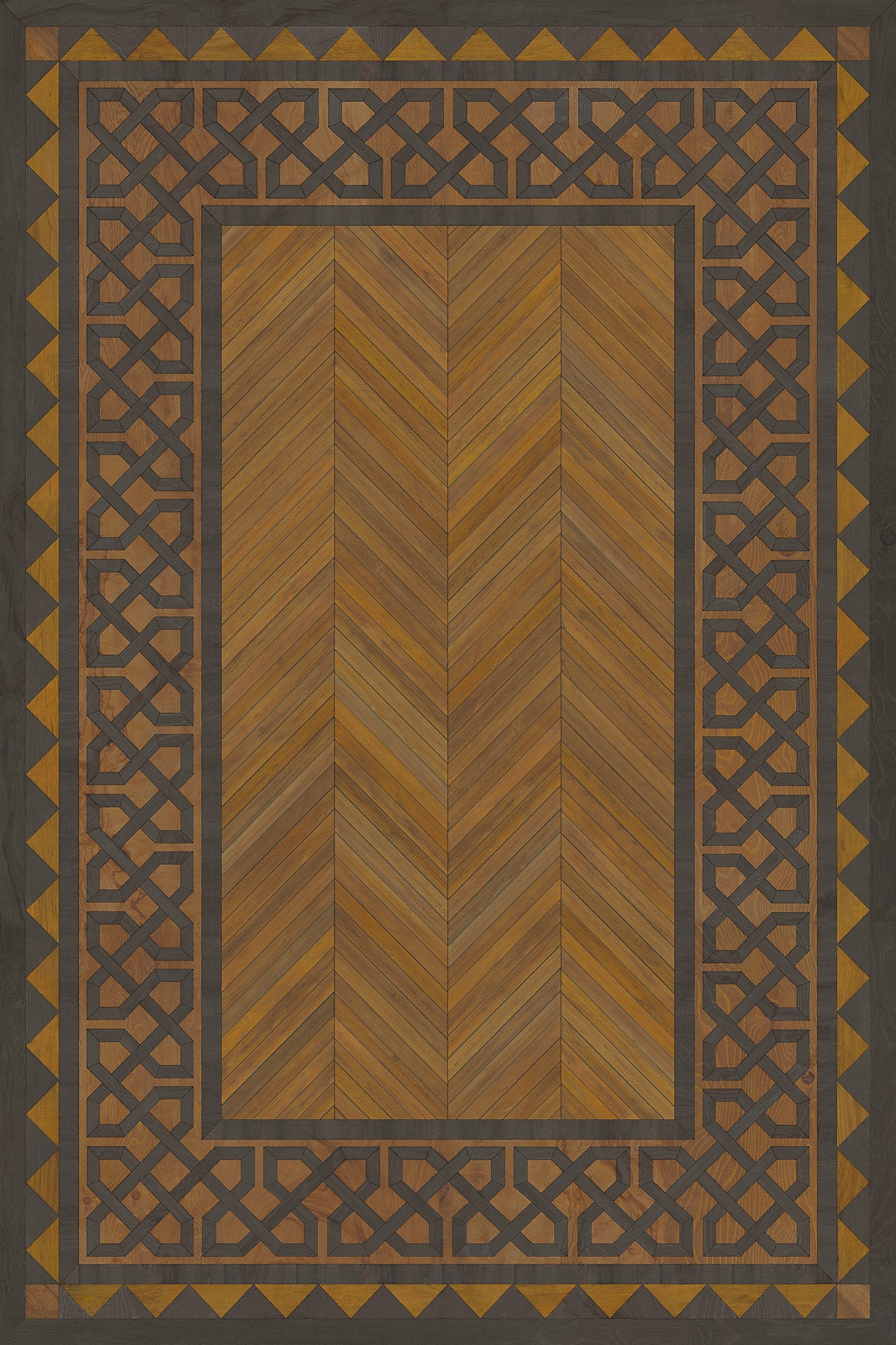 Artisanry - University - Cambridge 24x36 Vintage Vinyl Floorcloth