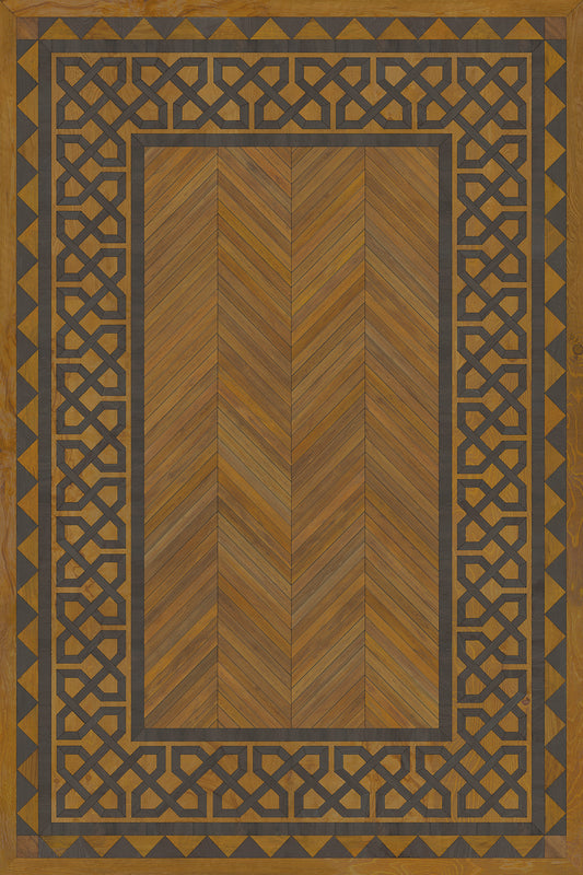 Artisanry - University - Dulwich 24x36 Vintage Vinyl Floorcloth