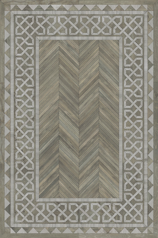 Artisanry - University - Glasgow 24x36 Vintage Vinyl Floorcloth