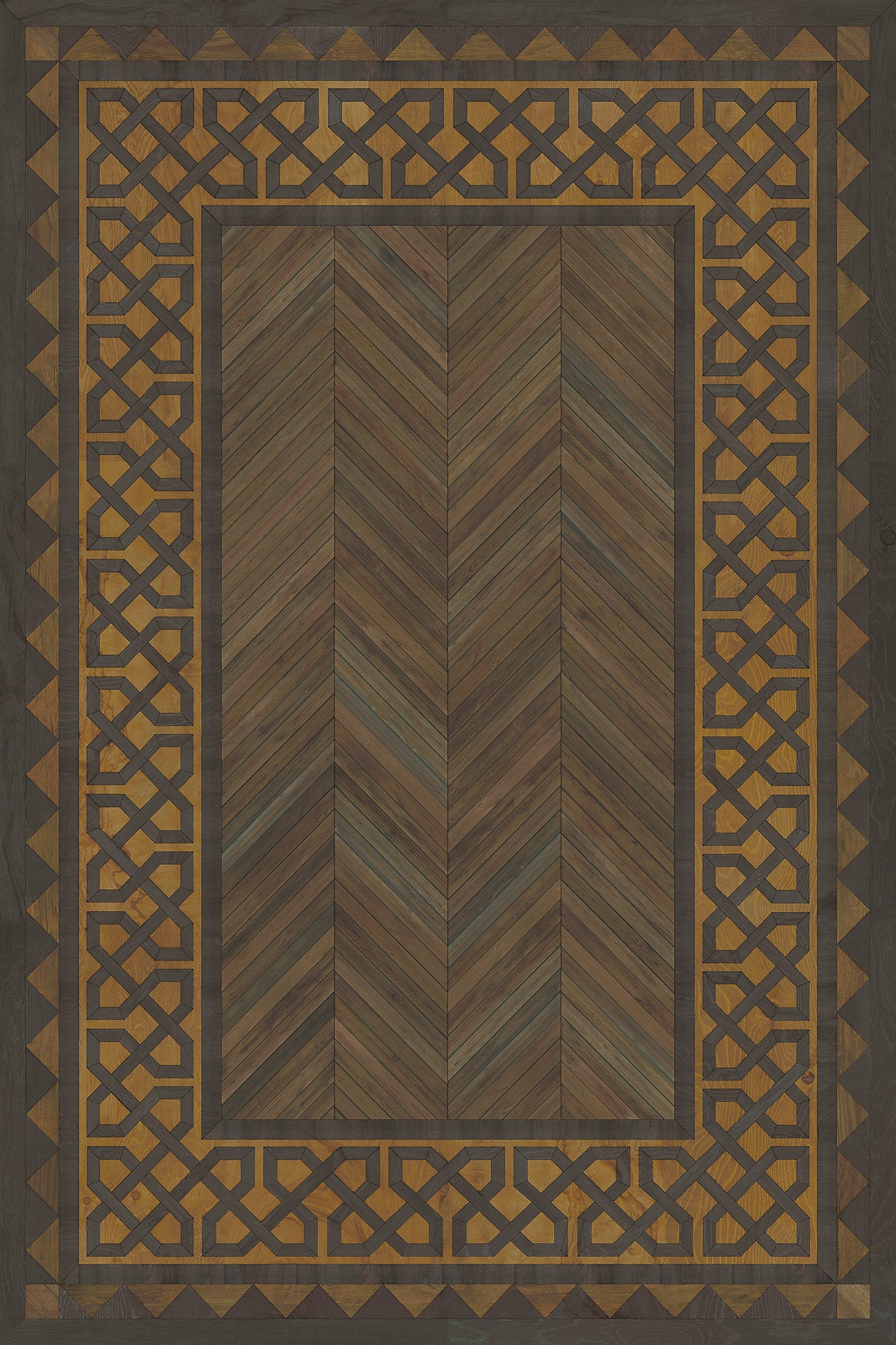 Artisanry - University - Harvard 24x36 Vintage Vinyl Floorcloth