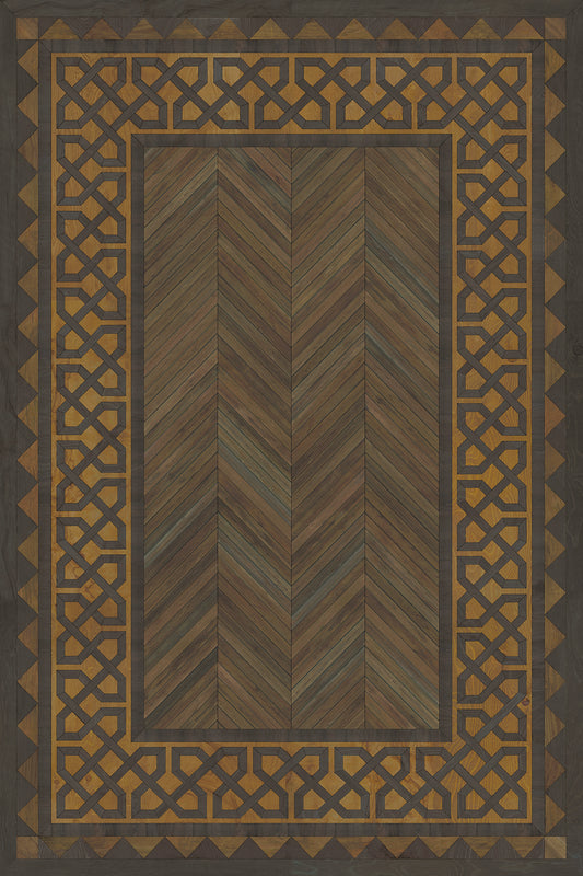 Artisanry - University - Harvard 24x36 Vintage Vinyl Floorcloth