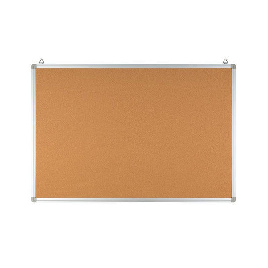 35.5"W x 23.5"H Natural Cork Board with Aluminum Frame