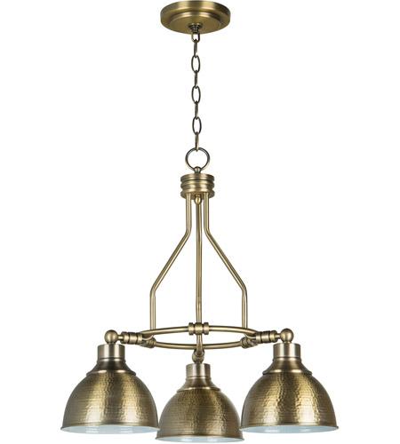 Timarron 3 Light Down Chandelier in Legacy Brass