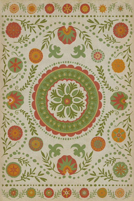 Pattern 38 Winter 24x36 Vintage Vinyl Floorcloth