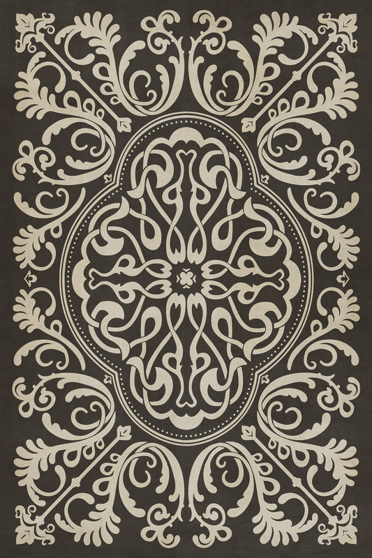 Pattern 39 Blackjack 24x36 Vintage Vinyl Floorcloth