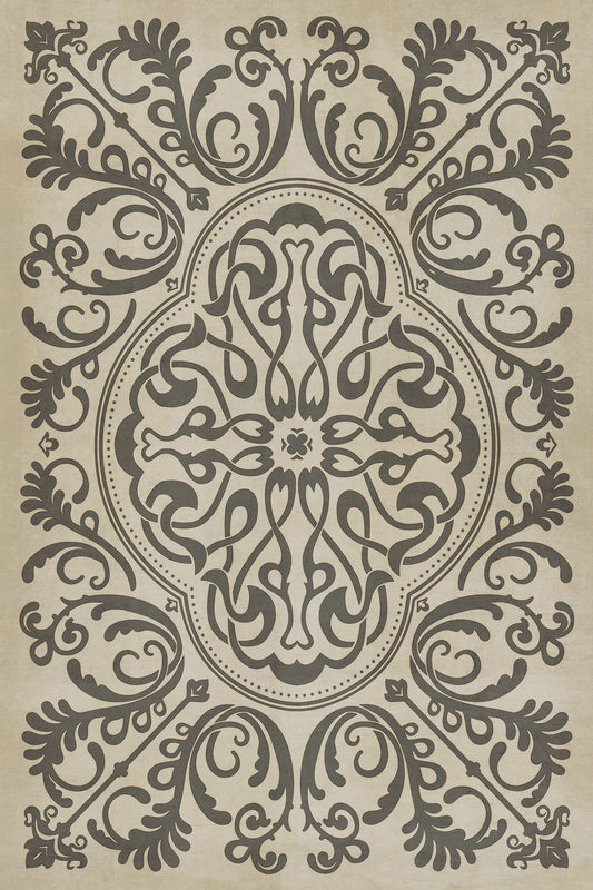 Pattern 39 Crazy Eights 24x36 Vintage Vinyl Floorcloth