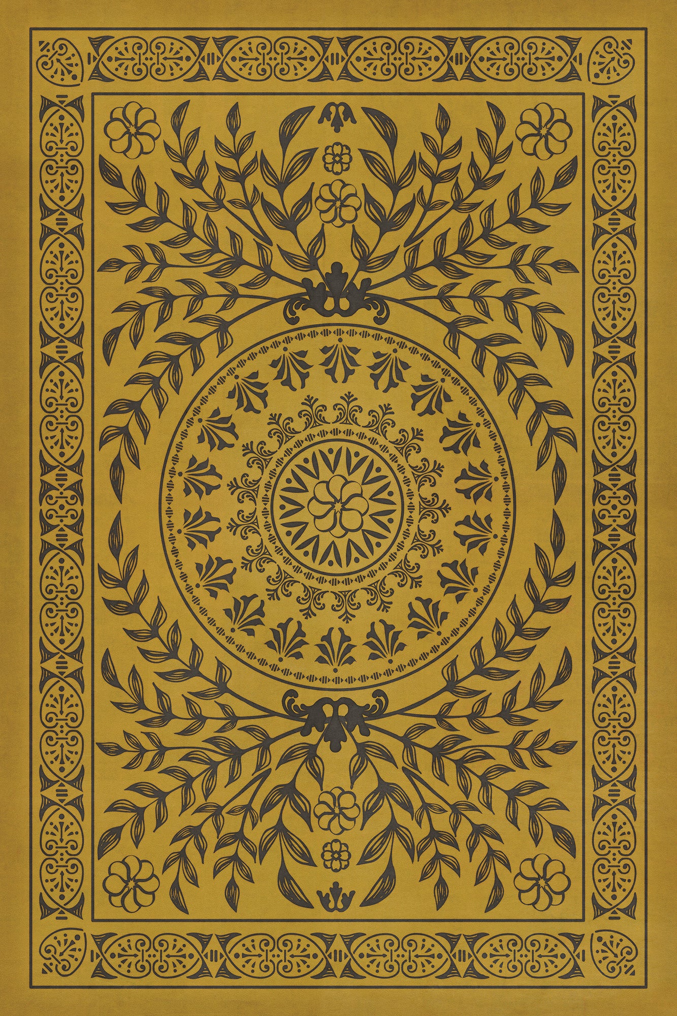 Pattern 40 Alhambra 24x36 Vintage Vinyl Floorcloth
