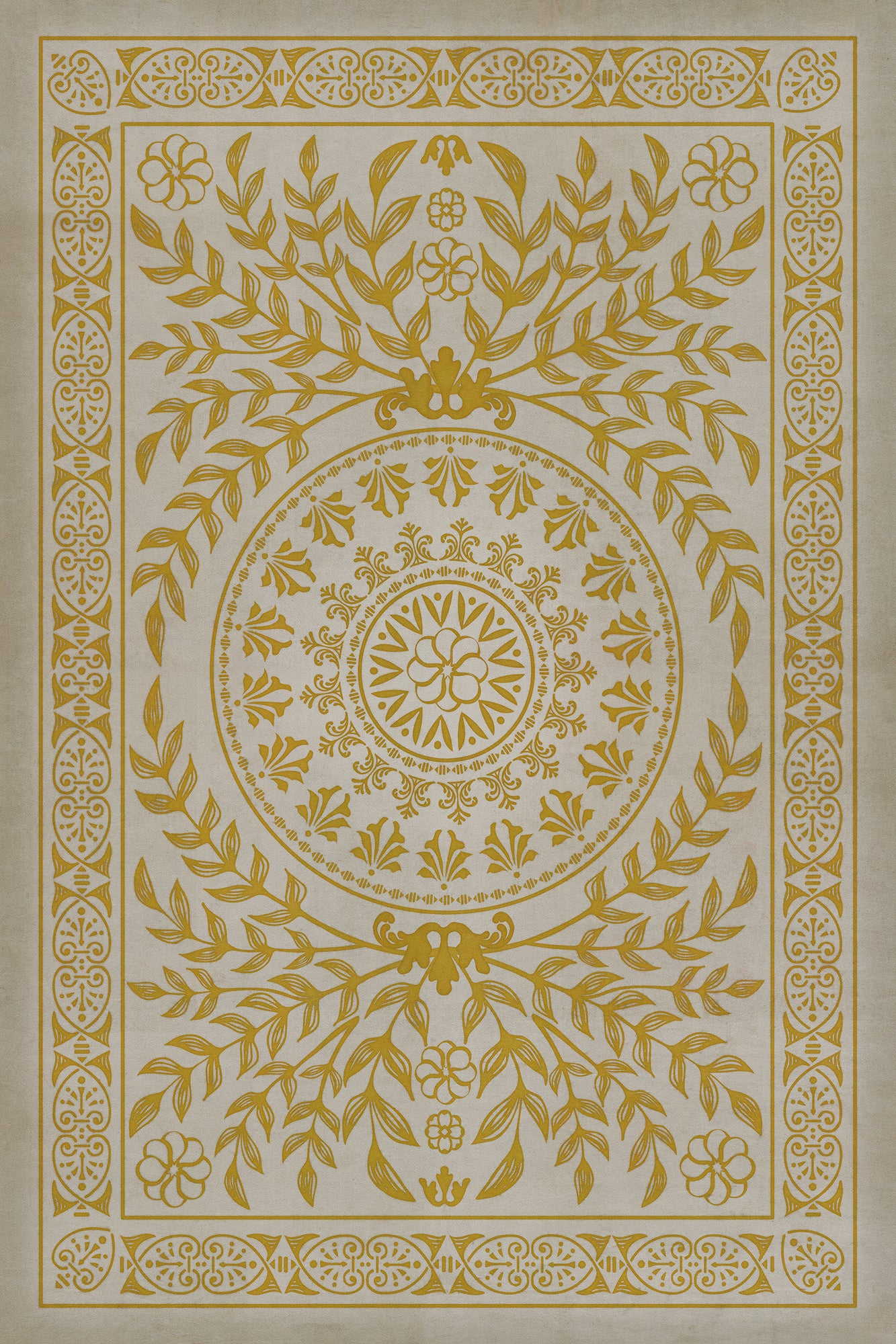 Pattern 40 Versailles 24x36 Vintage Vinyl Floorcloth