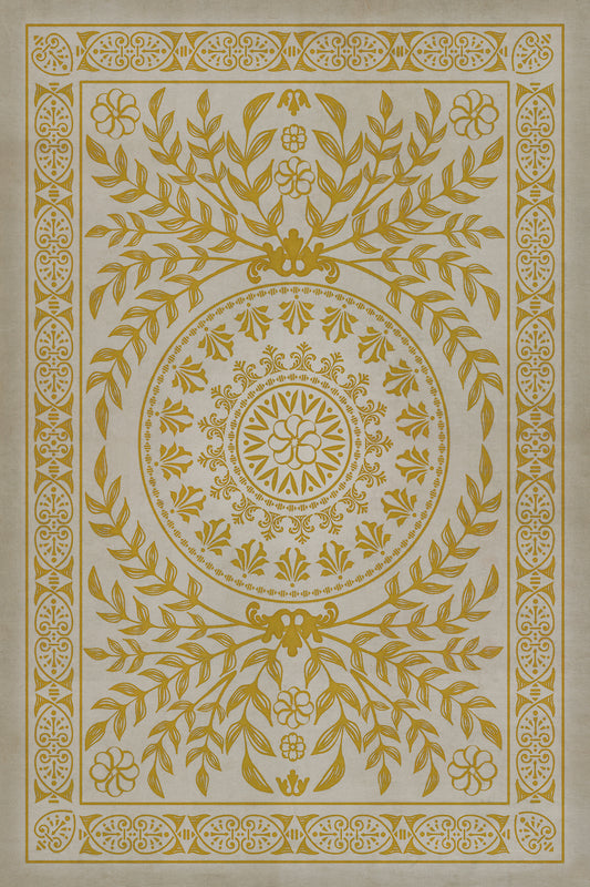 Pattern 40 Versailles 24x36 Vintage Vinyl Floorcloth