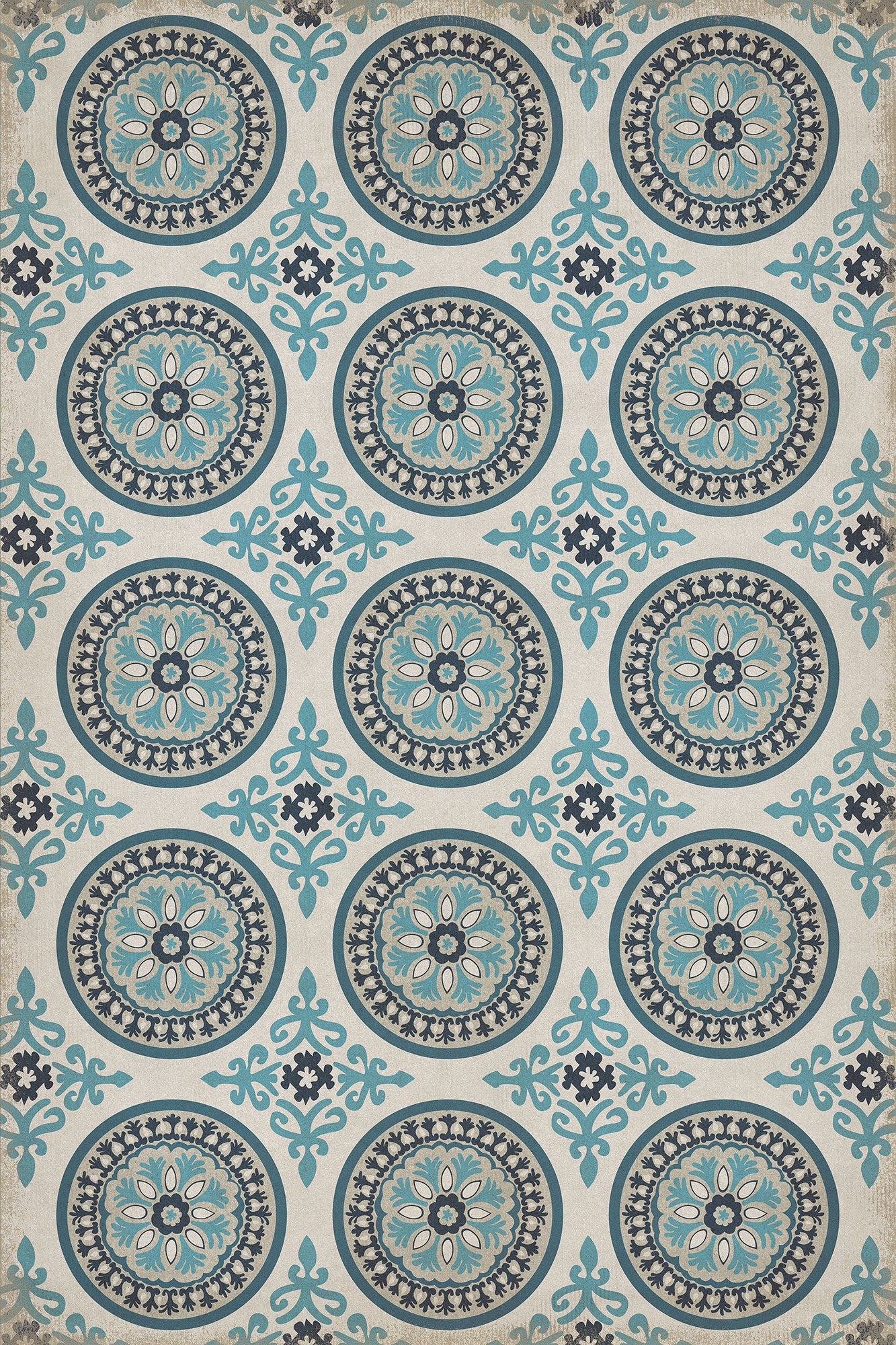 Pattern 43 Epiphany 24x36 Vintage Vinyl Floorcloth