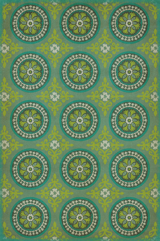 Pattern 43 Nirvana 24x36 Vintage Vinyl Floorcloth