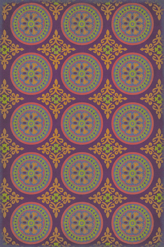 Pattern 43 Samsara 24x36 Vintage Vinyl Floorcloth