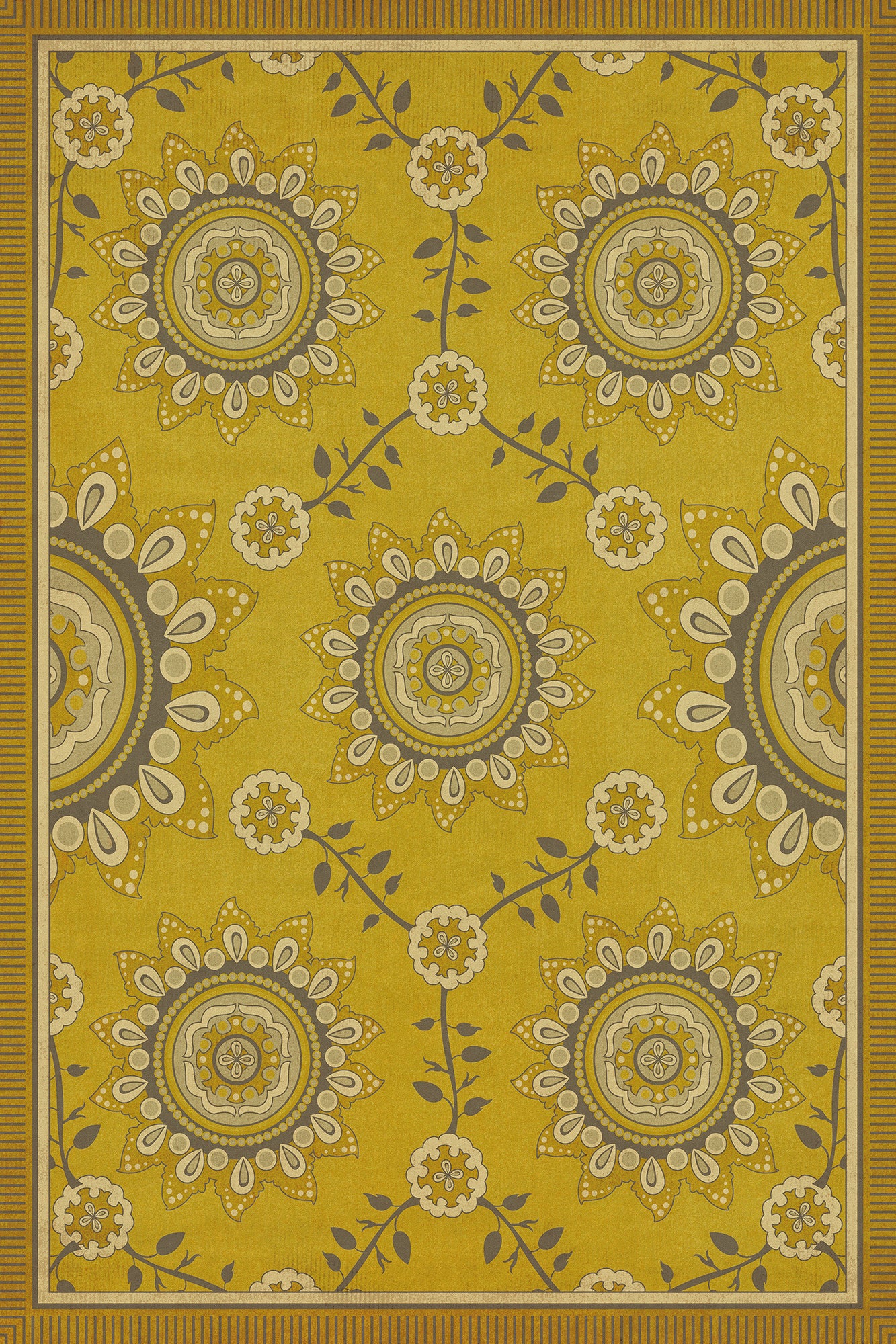 Pattern 44 Holein 24x36 Vintage Vinyl Floorcloth