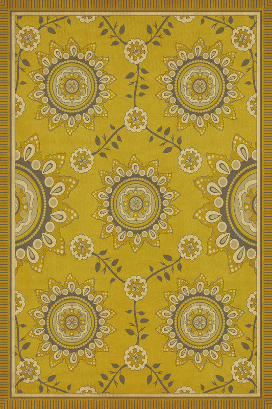 Pattern 44 Holein 24x36 Vintage Vinyl Floorcloth
