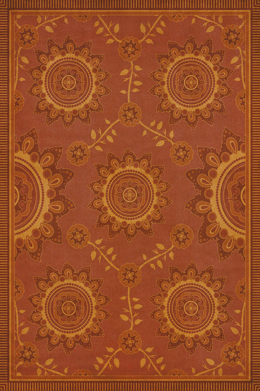 Pattern 44 Parisian 24x36 Vintage Vinyl Floorcloth