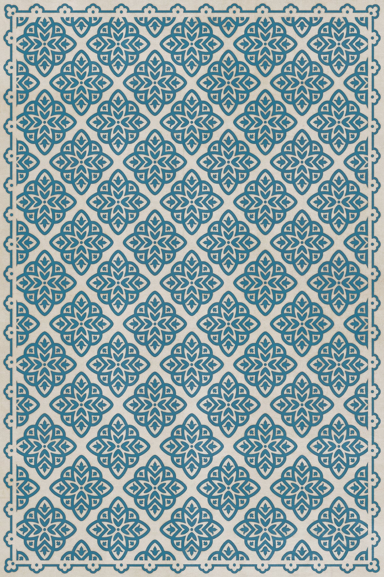 Pattern 45 Eburneus 24x36 Vintage Vinyl Floorcloth
