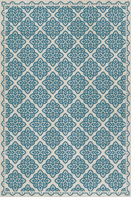 Pattern 45 Eburneus 24x36 Vintage Vinyl Floorcloth