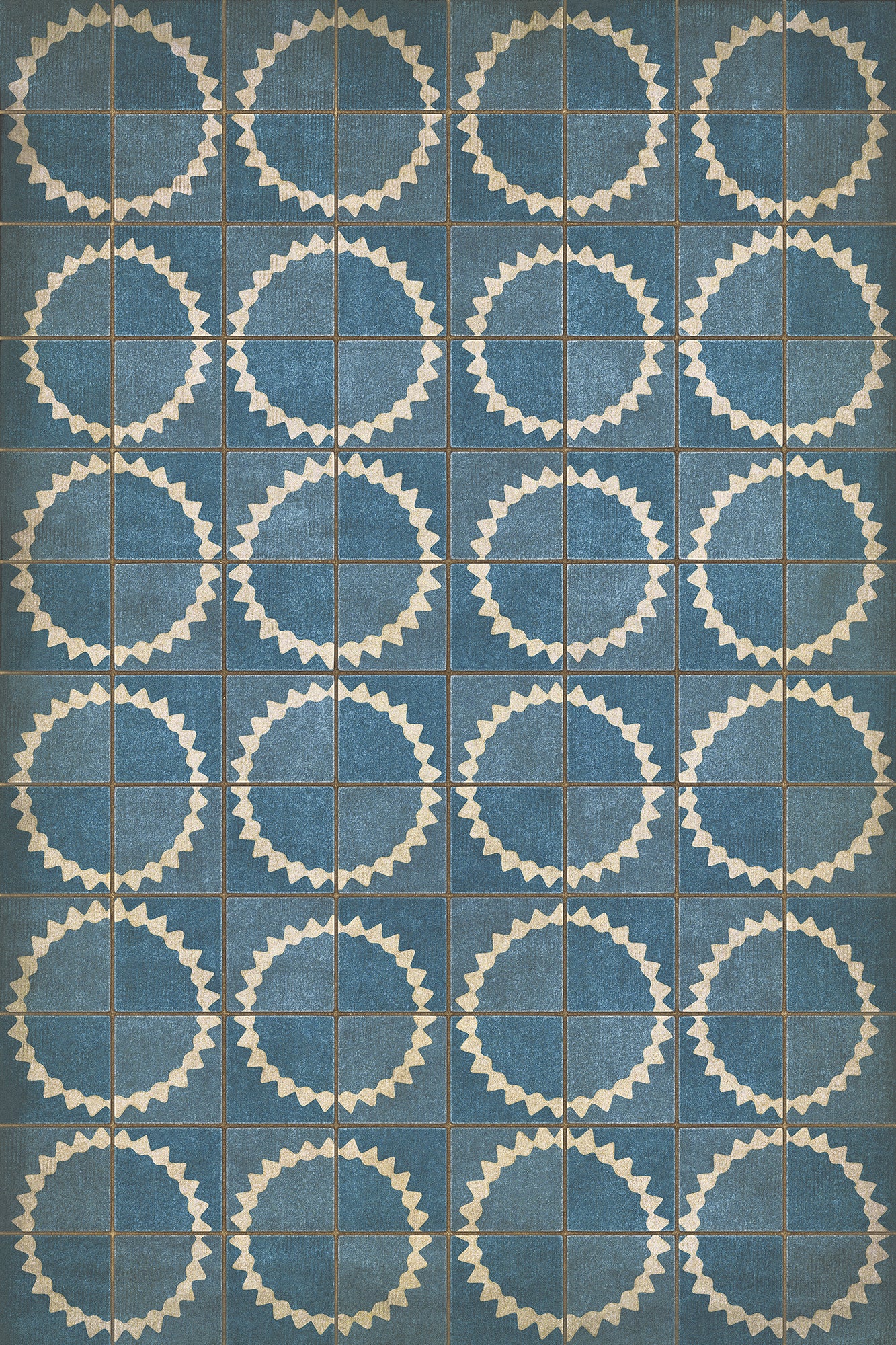 Pattern 46 Empty Spaces Between the Stars 24x36 Vintage Vinyl Floorcloth