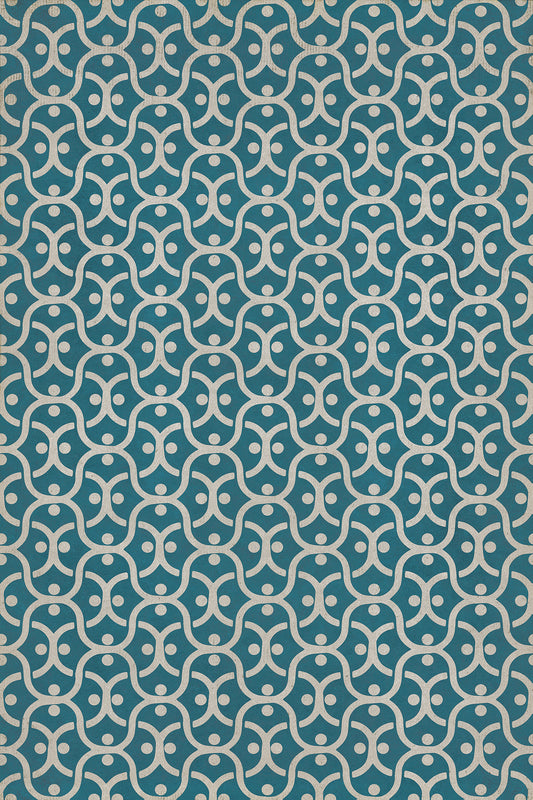 Pattern 47 A Beautiful Mind 24x36 Vintage Vinyl Floorcloth