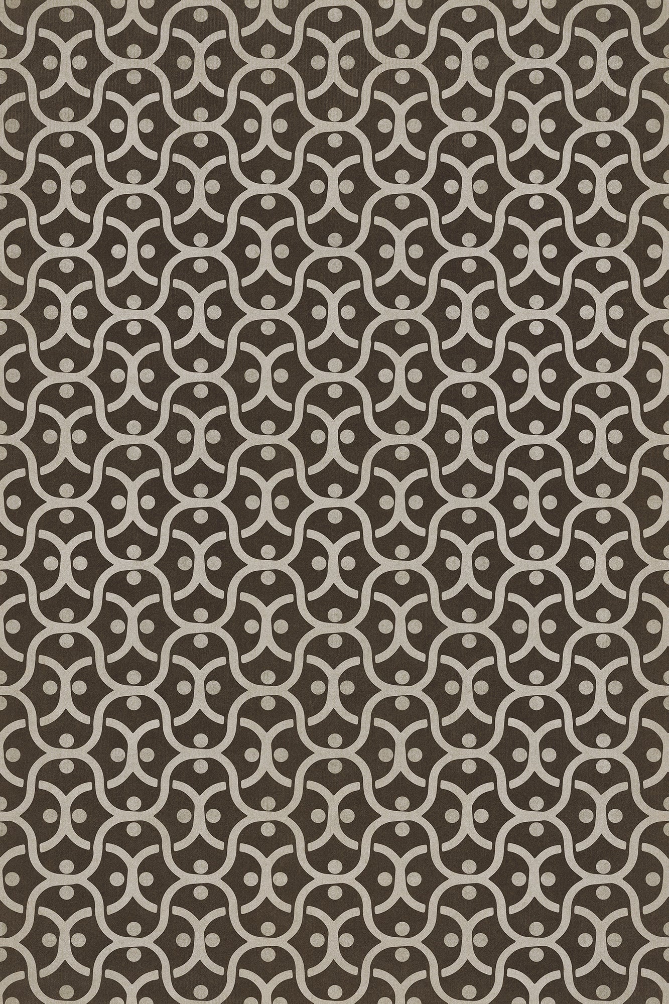 Pattern 47 Black Russian 24x36 Vintage Vinyl Floorcloth