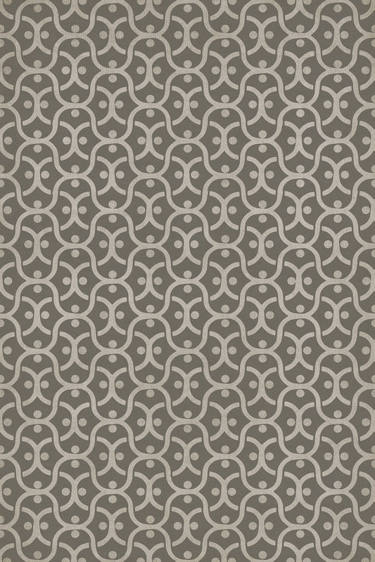 Pattern 47 Grey Matter 24x36 Vintage Vinyl Floorcloth