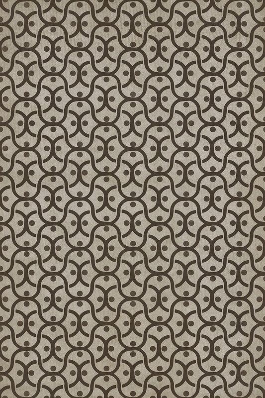Pattern 47 Wired 24x36 Vintage Vinyl Floorcloth