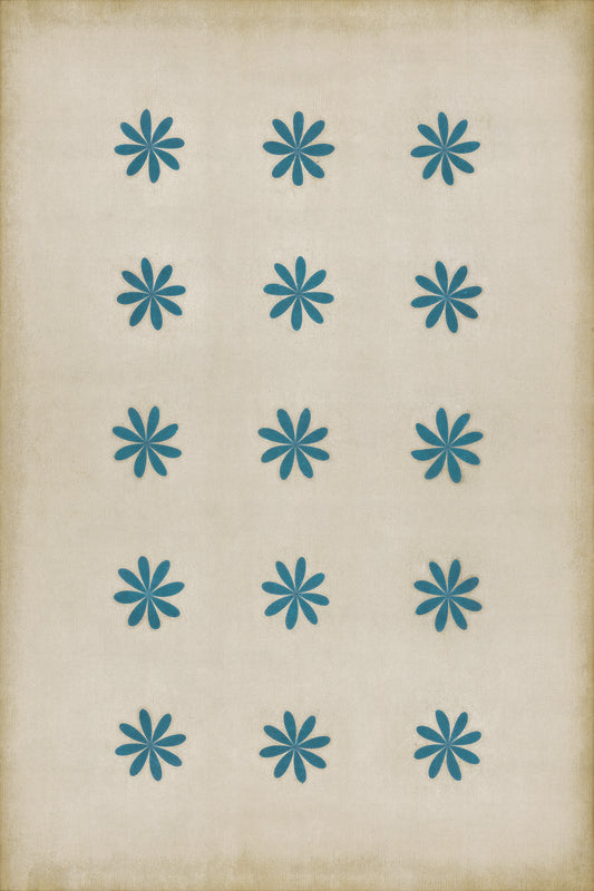 Pattern 48 Cloche 24x36 Vintage Vinyl Floorcloth